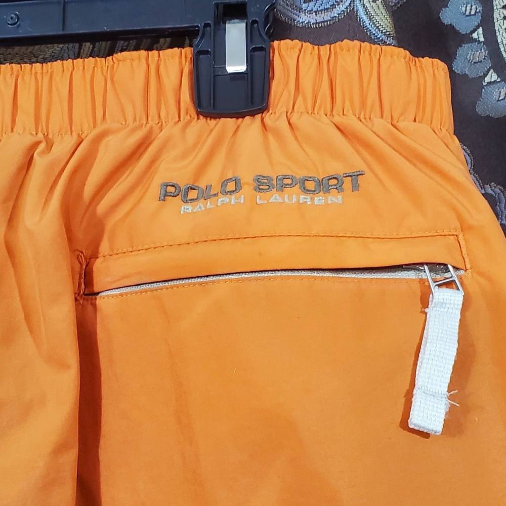 Vintage y2k rain/snow/wind pants, Polo Sport, size L.